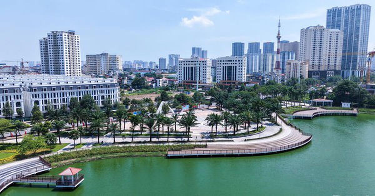 Không gian xanh giữa lòng đô thị tại công viên Phùng Khoang