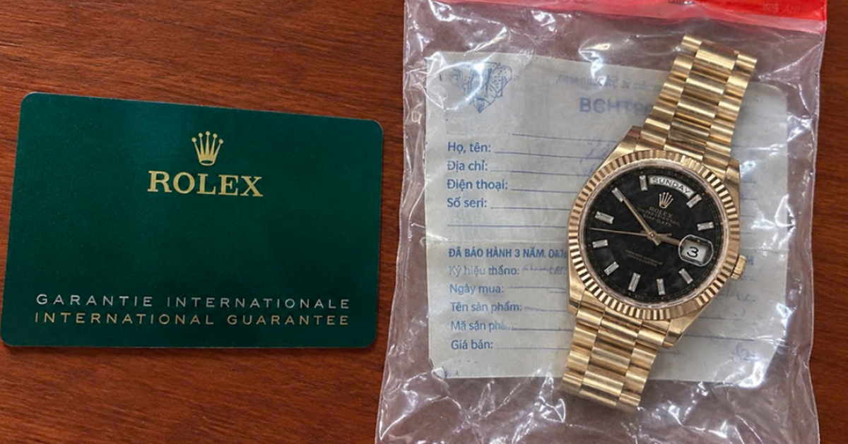 Công an xác minh chiếc đồng hồ Rolex vàng hồng trị giá 1,7 tỷ đồng “bốc hơi” trong phòng riêng
