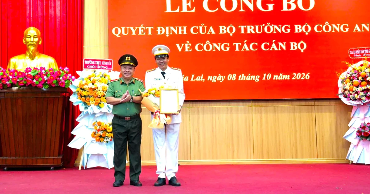 Bộ trưởng Bộ Công an bổ nhiệm, biệt phái Phó Giám đốc Công an tỉnh Gia Lai
