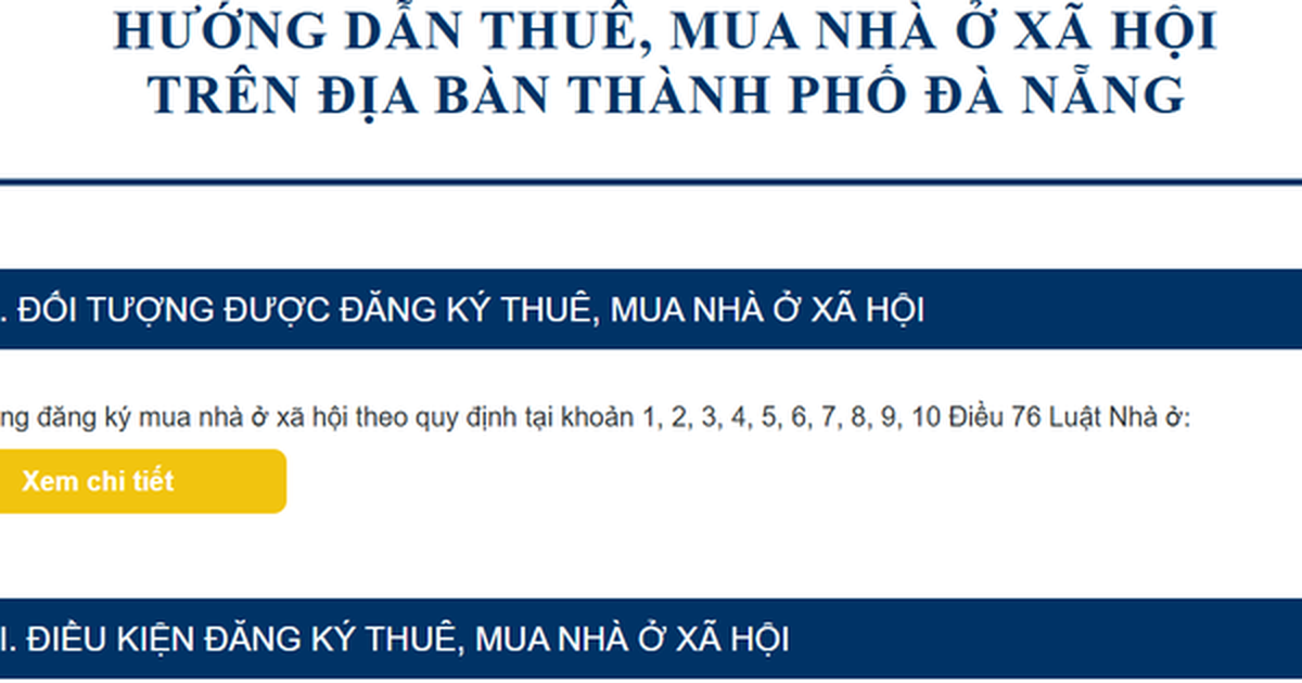 Tiếp cận dự án nhà ở xã hội ở Đà Nẵng chỉ bằng một cú nhấp chuột
