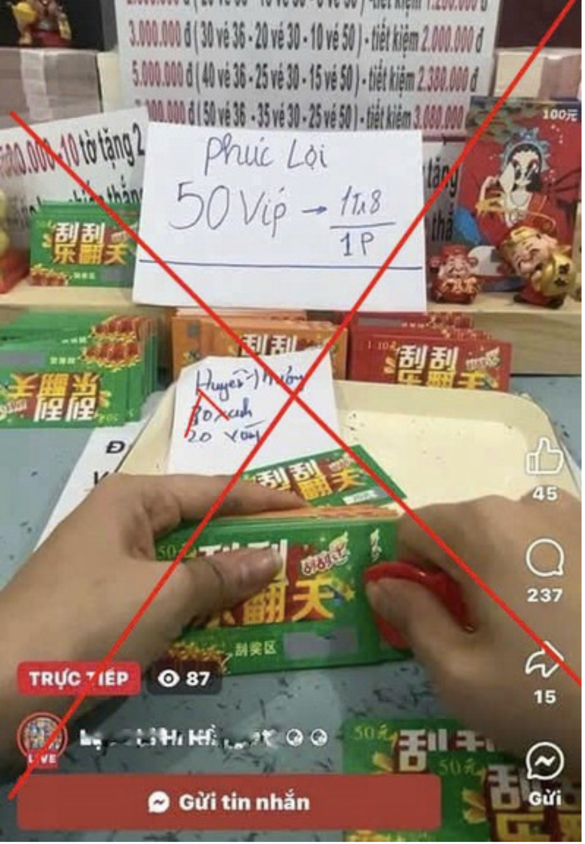 Cảnh báo chiêu trò lừa đảo mới: “Cào vé số hộ” nở rộ trên livestream, nhiều người mất tiền oan