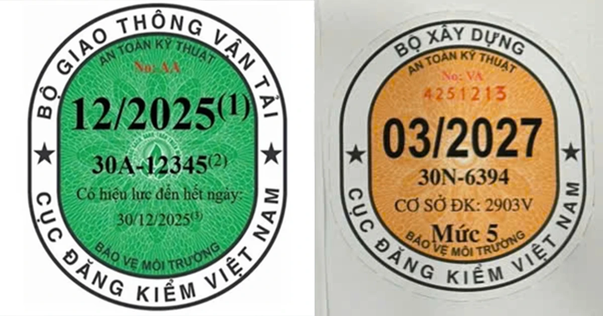 Lý do tem đăng kiểm mới không in ngày hết hạn