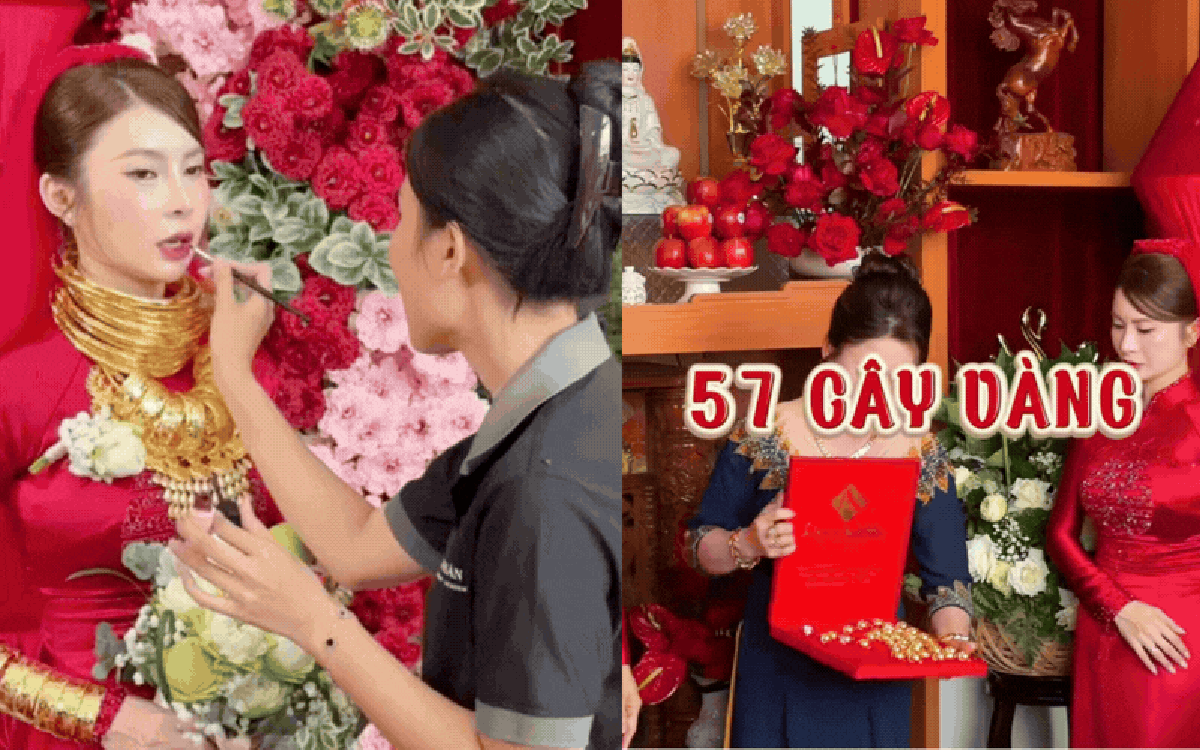 Cô dâu miền Tây lấy chồng Singapore: Hồi môn 57 cây vàng, sổ đỏ 11 tỷ, tổng giá trị ai nghe cũng choáng váng