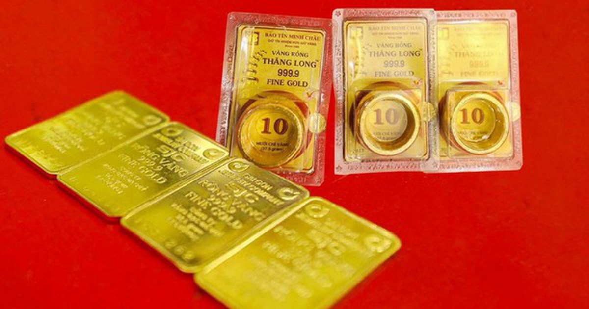 Giá vàng ngày 15/3: Giảm 2,4 triệu đồng/lượng so với cuối tuần trước