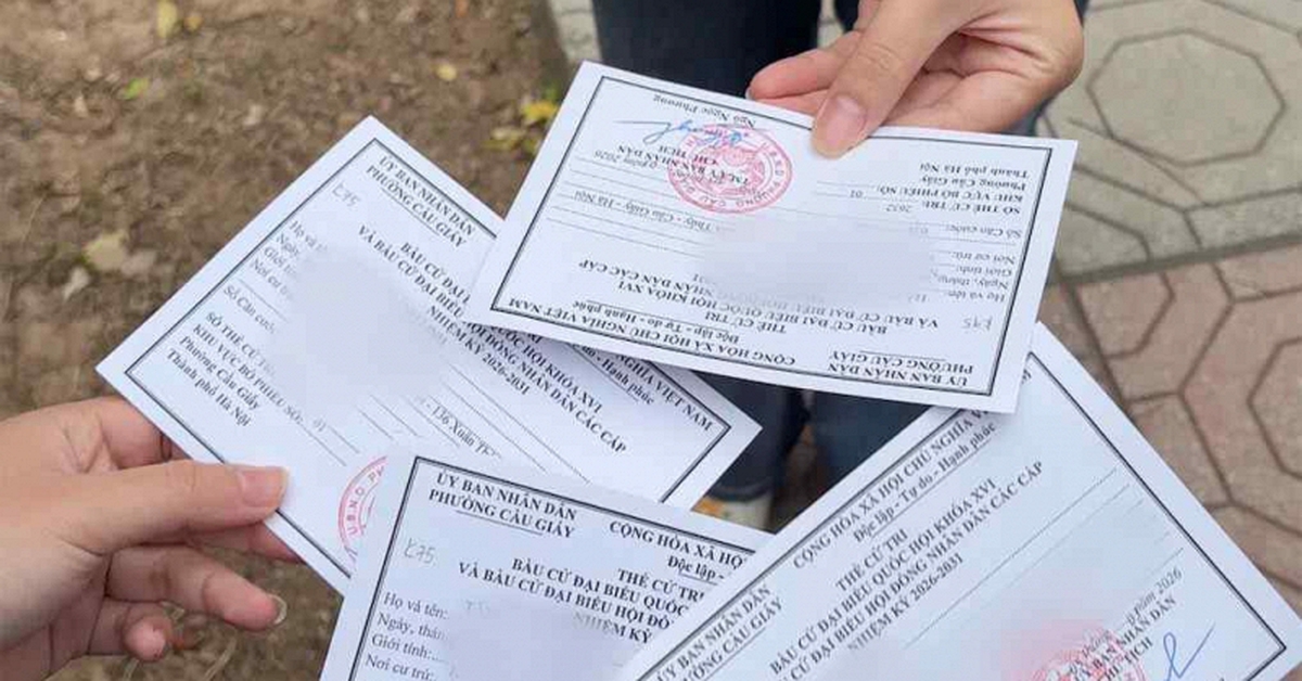 Cảnh báo tất cả người dân đi bầu cử đăng ảnh thẻ cử tri lên mạng xã hội cần chú ý