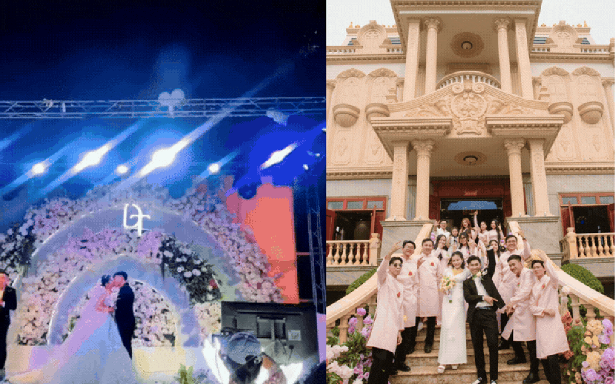 "Thiên kim tiểu như" ở Cà Mau đi lấy chồng: Rạp cưới là dinh thự hơn 100 tỷ, hoa tươi ngập tràn tựa lâu đài cổ tích
