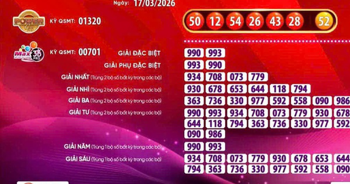 Xổ số  Vietlott có vé trúng giải Jackpot  2