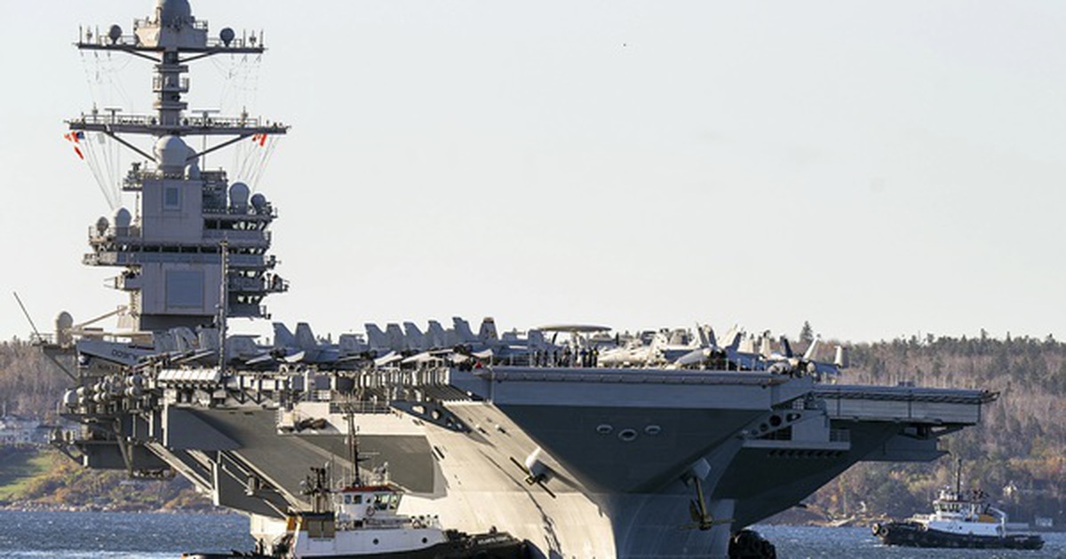 Tàu sân bay lớn nhất thế giới USS Gerald R. Ford phải rời biển Đỏ