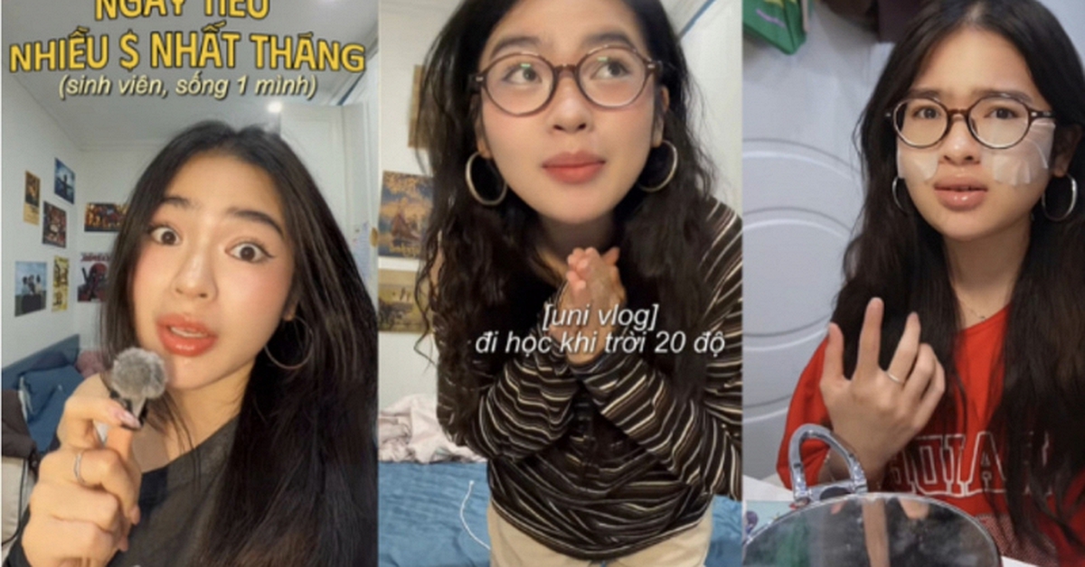 "Nàng thơ" sống một mình trong phòng trọ 3,8 triệu ở Hà Nội, nổi tiếng với loạt vlogs "dậy từ 1h sáng để học bài"