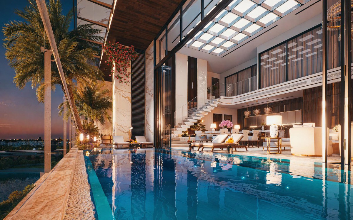 Noble Crystal Long Bien WorldHotels Residences gây ấn tượng với 100% sở hữu bể bơi và sân vườn riêng