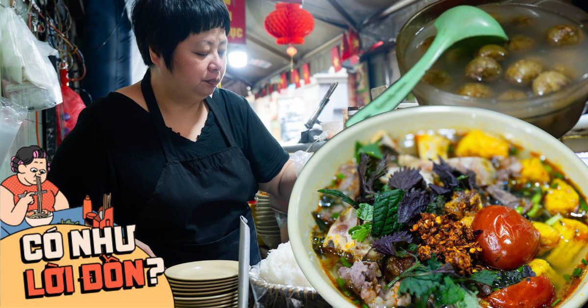 Ăn thử bát bún riêu 80k gây xôn xao chợ Đồng Xuân: Topping ê hề ăn kèm nước sấu ngâm có ngon như lời đồn?