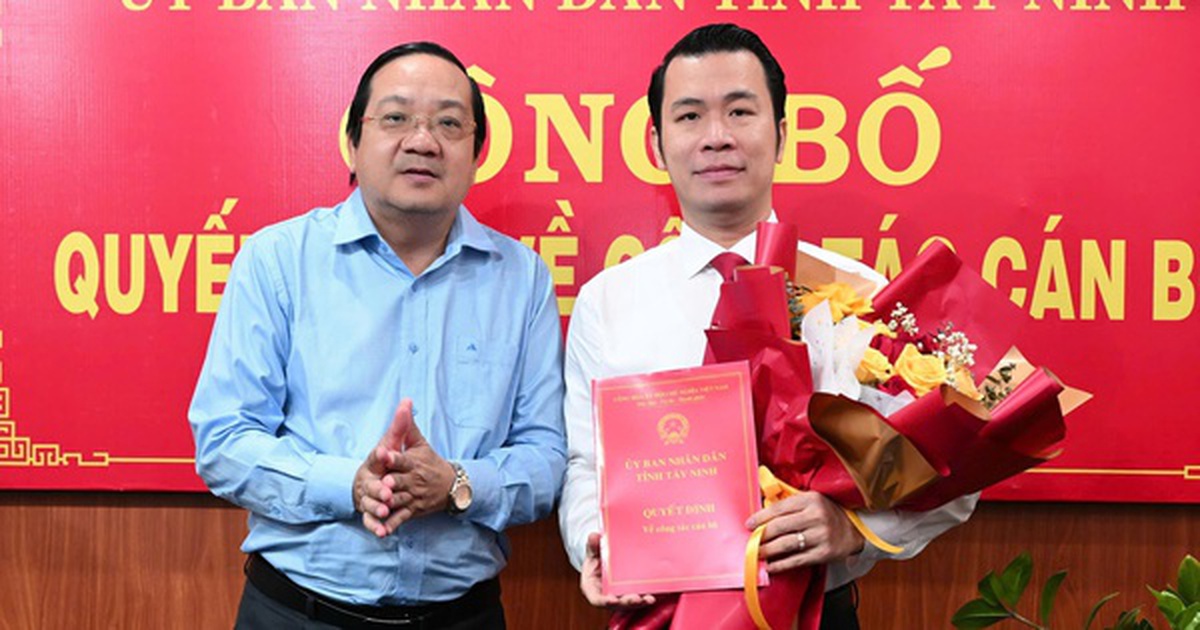 Ông Trương Tấn Sơn được bổ nhiệm làm Giám đốc Sở Công Thương tỉnh Tây Ninh