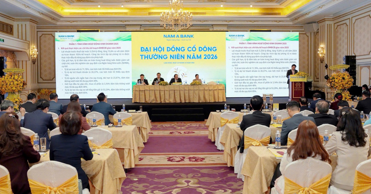 ĐHCĐ Nam A Bank 2026: Bầu HĐQT và BKS nhiệm kỳ mới; chốt phương án chia cổ tức cao và thành lập ngân hàng thành viên 100% vốn trong nước