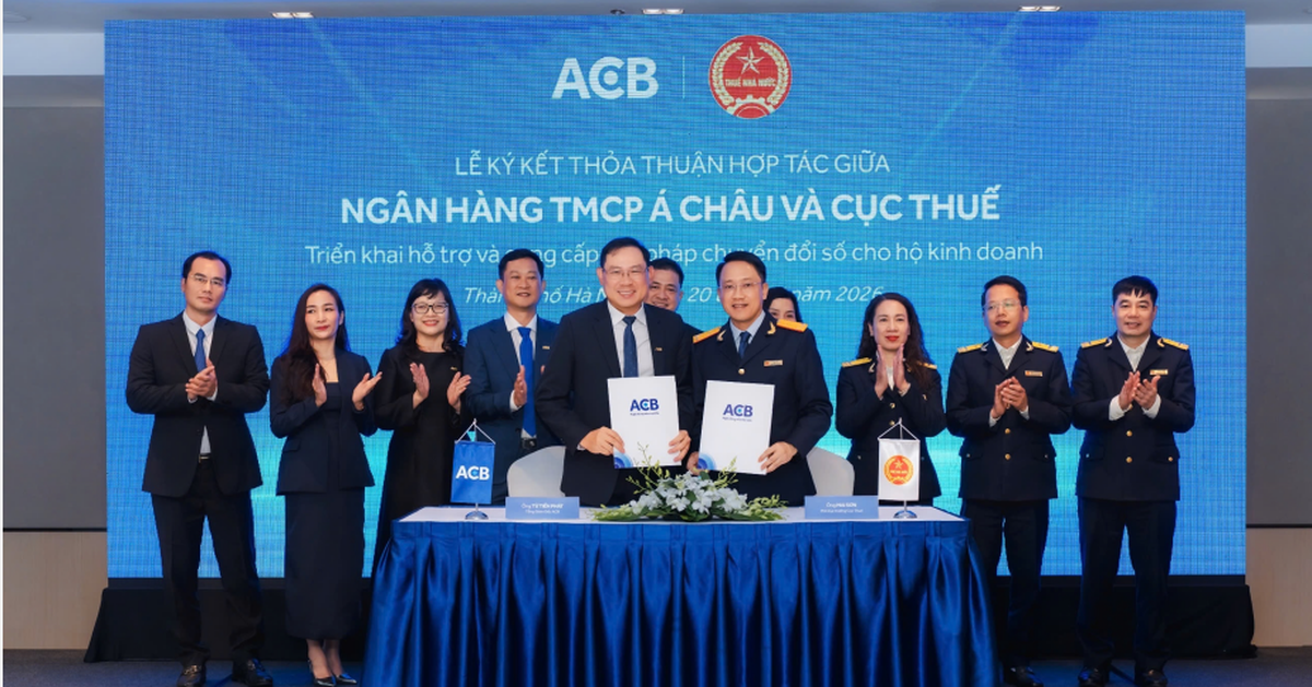 ACB và Cục Thuế - Bộ Tài chính hỗ trợ hàng triệu hộ kinh doanh thích ứng quy định mới