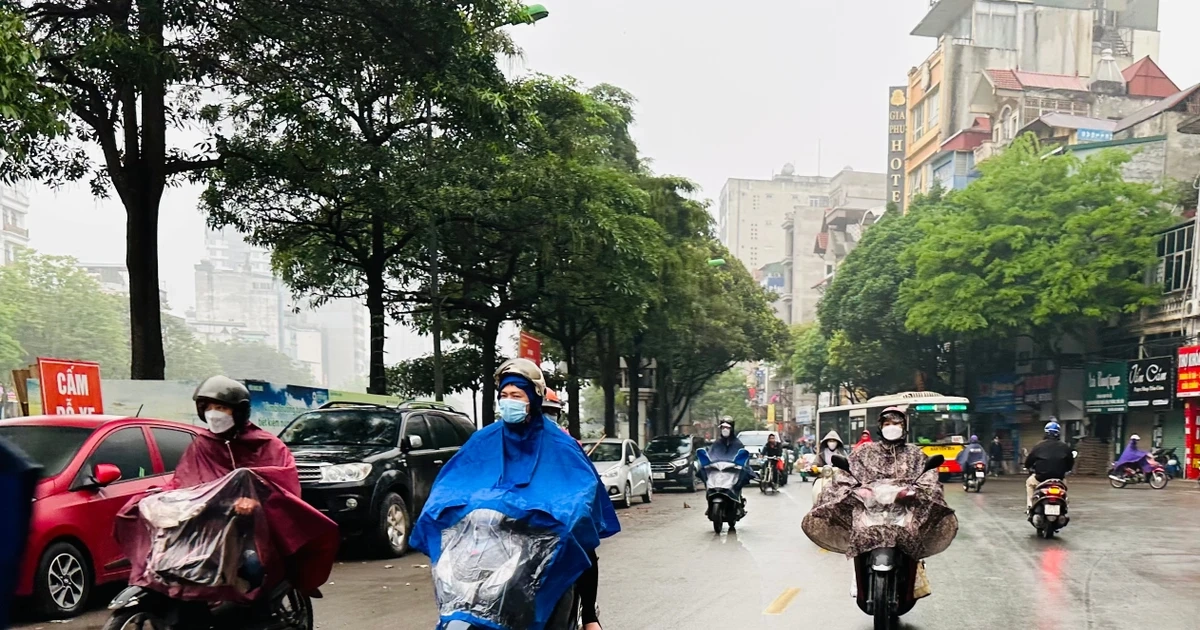 Miền Bắc tiếp tục mưa nhỏ lất phất