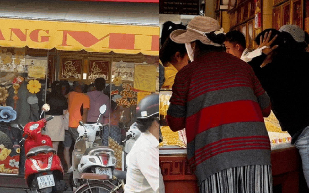 Cảnh tượng ở Mi Hồng TP.HCM sáng Thứ 2: Lao đi bán vàng rồi mới đến công ty check-in, vì sợ lỗ nặng hơn tiền phạt đi muộn