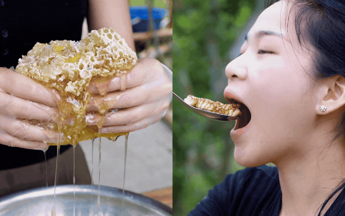 Lên vùng cao có tiền chưa chắc mua được "đặc sản" này: Nhộng ong rừng nướng lá chuối mọng sữa, xem TikToker ăn mà ứa nước miếng