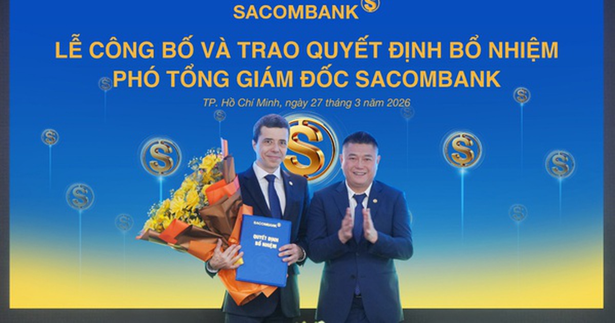 SACOMBANK bổ nhiệm ông Loic Faussier làm Phó Tổng Giám đốc, tăng cường năng lực quản trị rủi ro