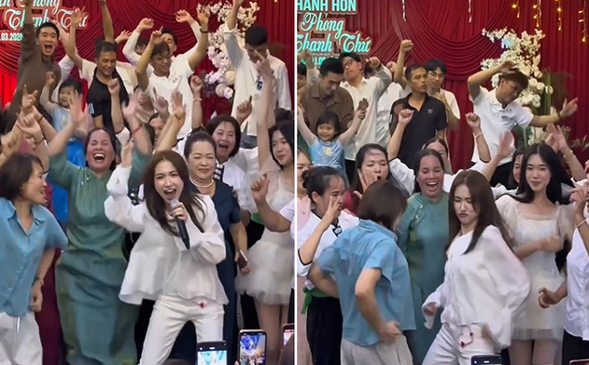 Hòa Minzy nhảy đám cưới ở quê: Động tác kinh điển, “bốc” hơn cả các cụ