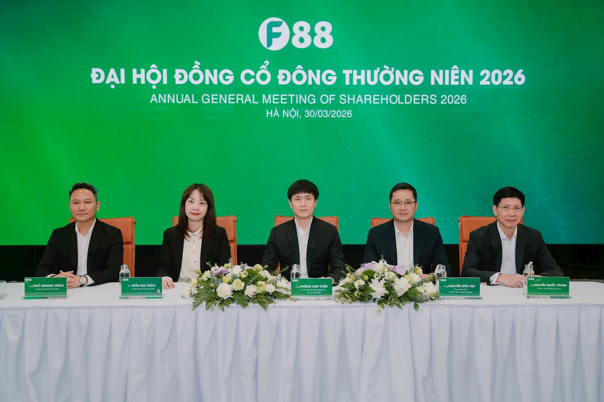 ĐHĐCĐ F88: Kế hoạch lợi nhuận trước thuế năm 2026 hơn 1.100 tỷ đồng, tăng vốn điều lệ lên gấp 2,2 lần