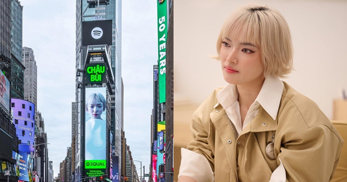 Một nữ nghệ sĩ Việt xuất hiện tại quảng trường Thời Đại ở New York