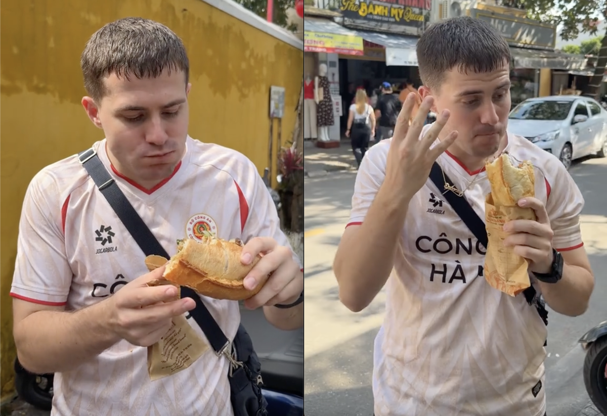Không ngờ tới điều mà khách Tây này làm với bánh mì Việt