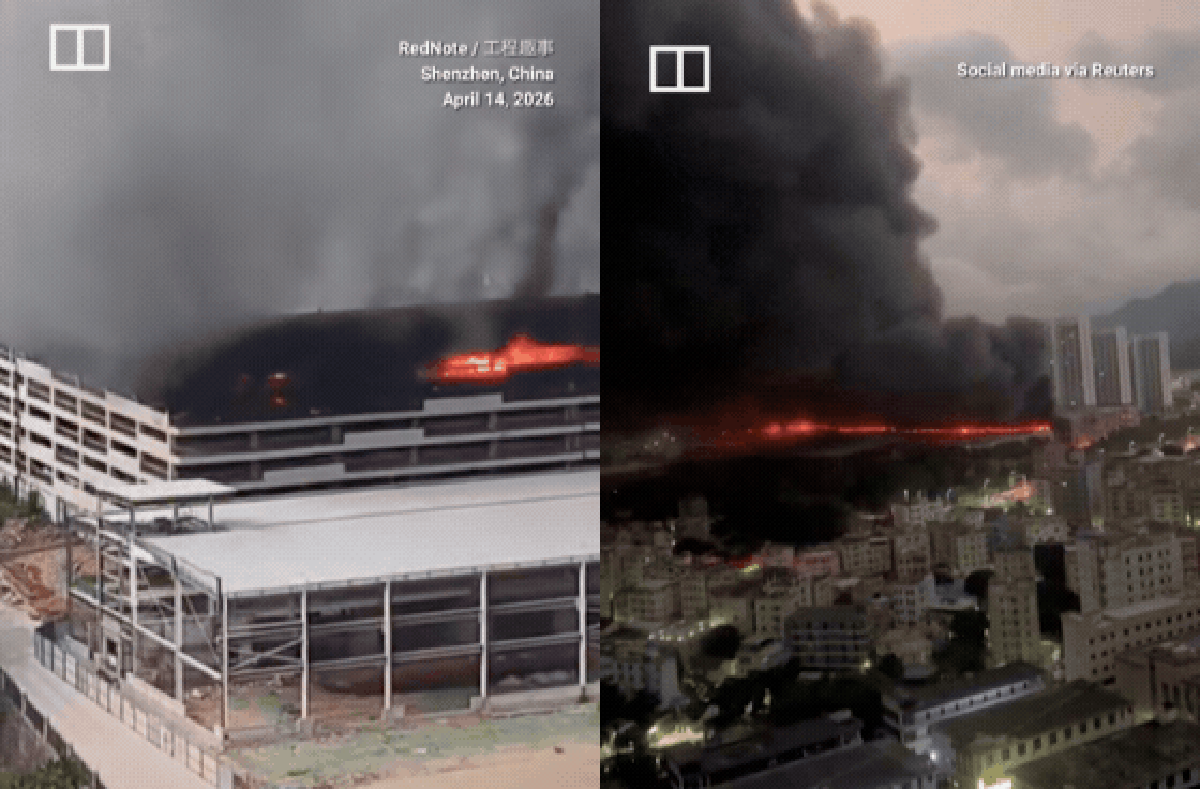 Biển lửa bao trùm bãi đỗ xe BYD tại Trung Quốc: Gara tự động biến thành lò thiêu