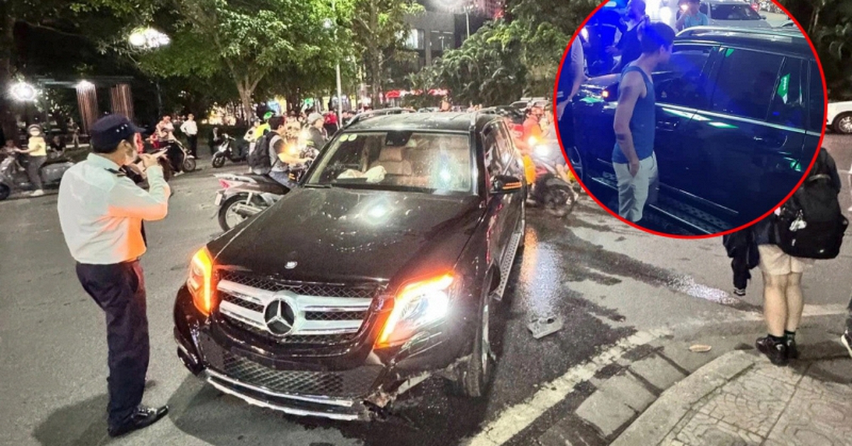 Hiện trường vụ Mercedes đâm liên hoàn trong khu đô thị cao cấp ở Hà Nội, danh tính tài xế