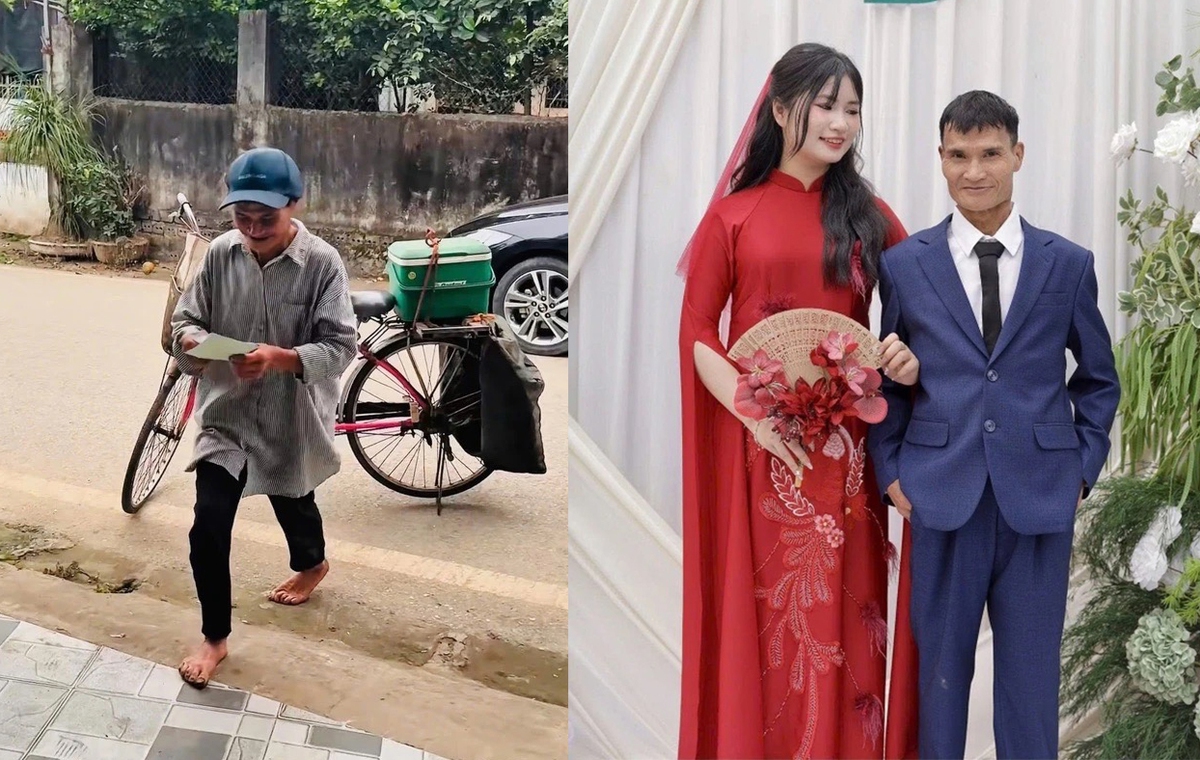 Xúc động clip người cha nhặt rác đạp xe đi mời đám cưới con gái, nhận điều bất ngờ trong ngày vui