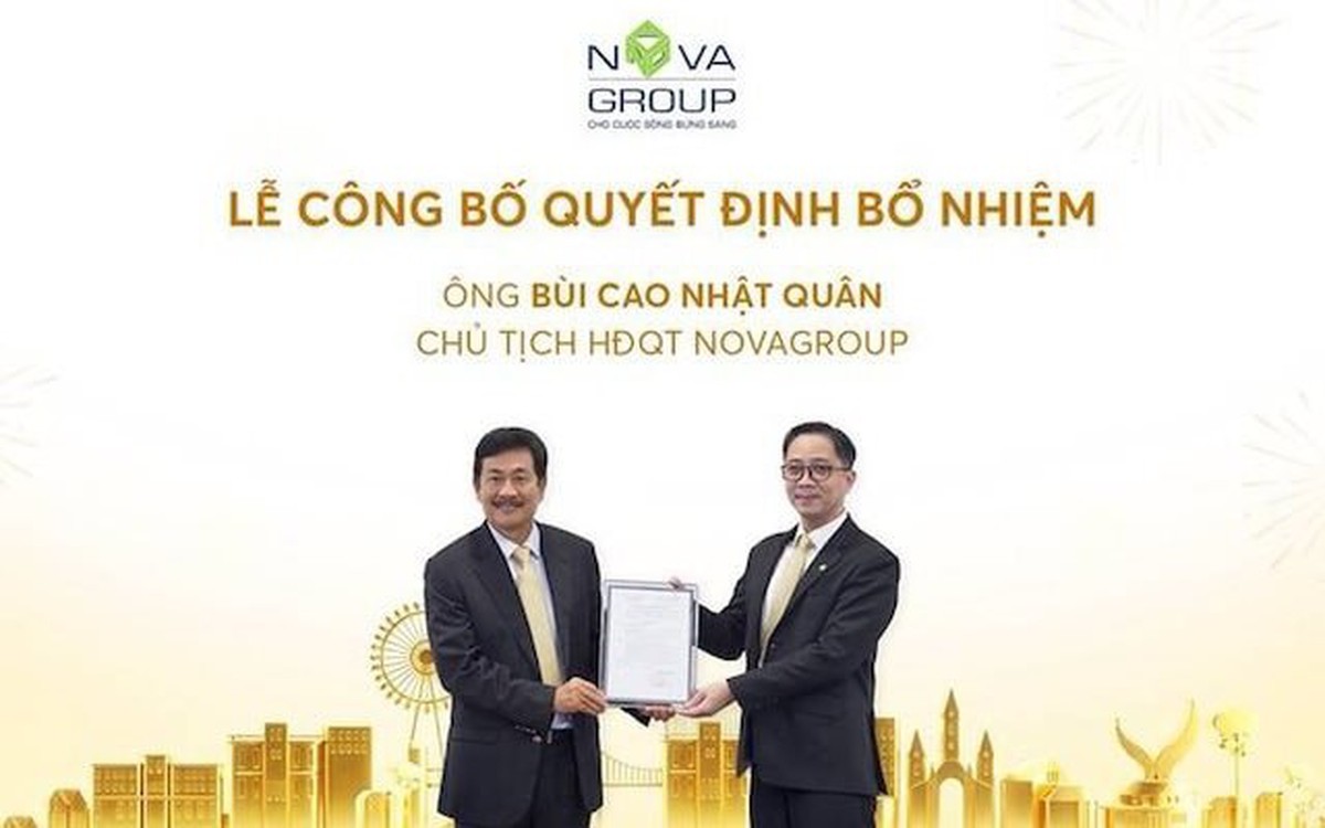 Ông Bùi Cao Nhật Quân giữ chức Chủ tịch HĐQT NovaGroup