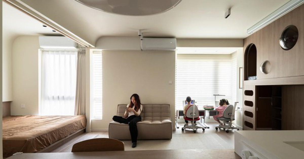 Chỉ 45m² nhưng chia được 3 phòng ngủ: Bài toán nhà nhỏ được giải quá thông minh