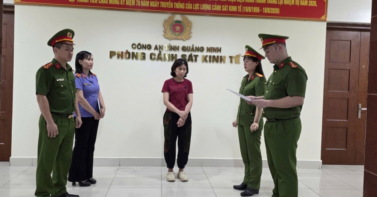 Thi hành lệnh bắt tạm giam chủ hộ kinh doanh Phạm Thị Quỳnh SN 1973