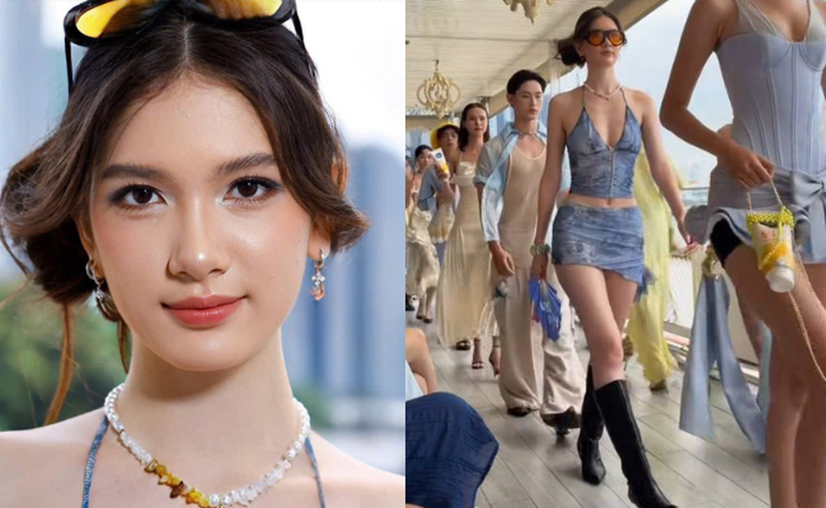 Em gái chân dài 19 tuổi của thủ môn Lâm Tây debut làm người mẫu, nhan sắc và thần thái gây chú ý trên sàn catwalk