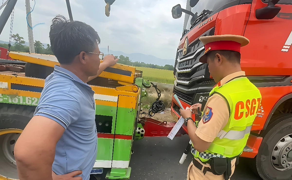 Xe tải dính hàng loạt lỗi trên cao tốc, tài xế và chủ xe bị phạt hơn 100 triệu đồng