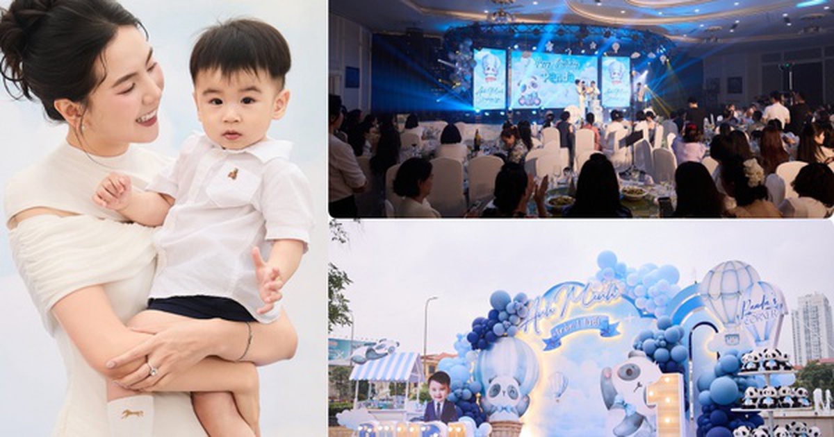Bé Panda tròn 1 tuổi: Tiệc thôi nôi tổ chức tại dinh thự hoành tráng, màn "chốt mic" của quý tử nhà nữ MC gây sốt