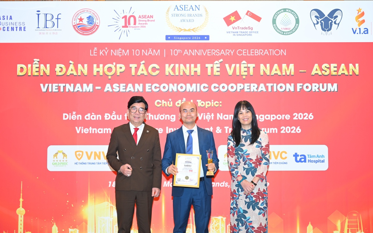 Top 5 “Thương hiệu Mạnh ASEAN 2026” tại Singapore gọi tên Kobler Việt Nam