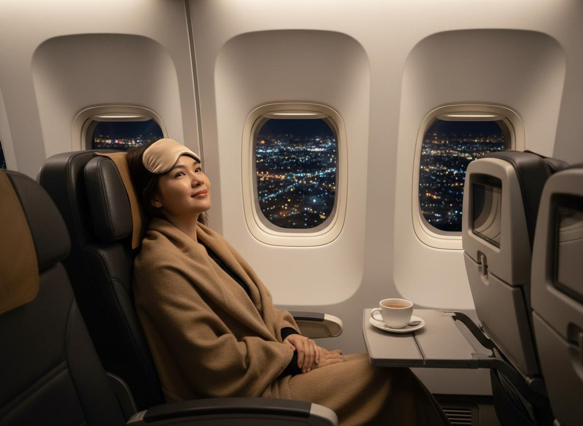 Lời khuyên cho những ai có chuyến bay đêm