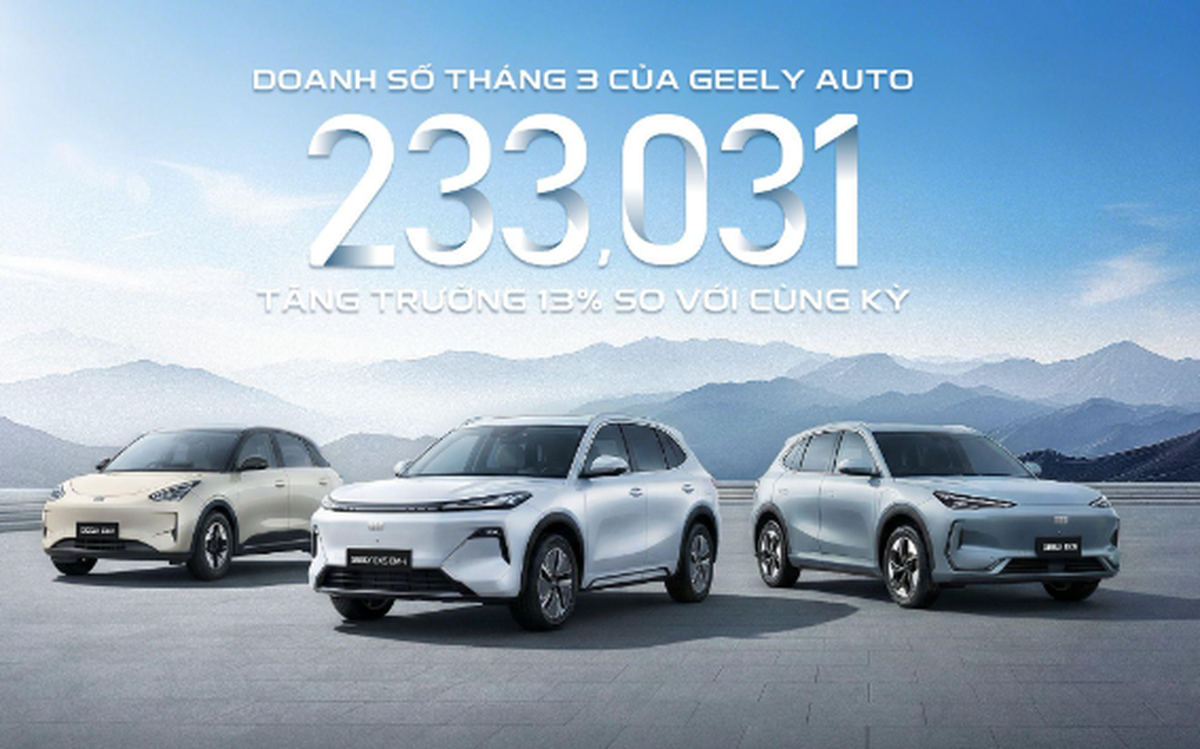 Geely Auto tăng tốc đầu năm 2026, tham vọng dẫn đầu doanh số tại Trung Quốc