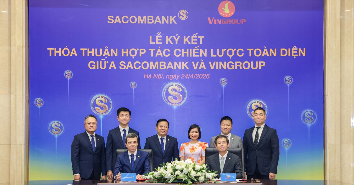 SACOMBANK và Vingroup ký kết hợp tác chiến lược toàn diện