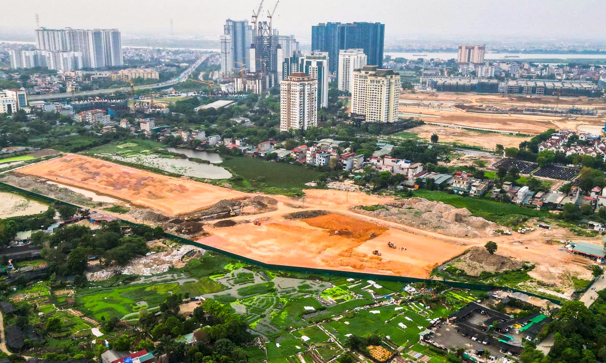 Cận cảnh công trường Depot Xuân Đỉnh tuyến Metro số 2 đang tăng tốc thi công