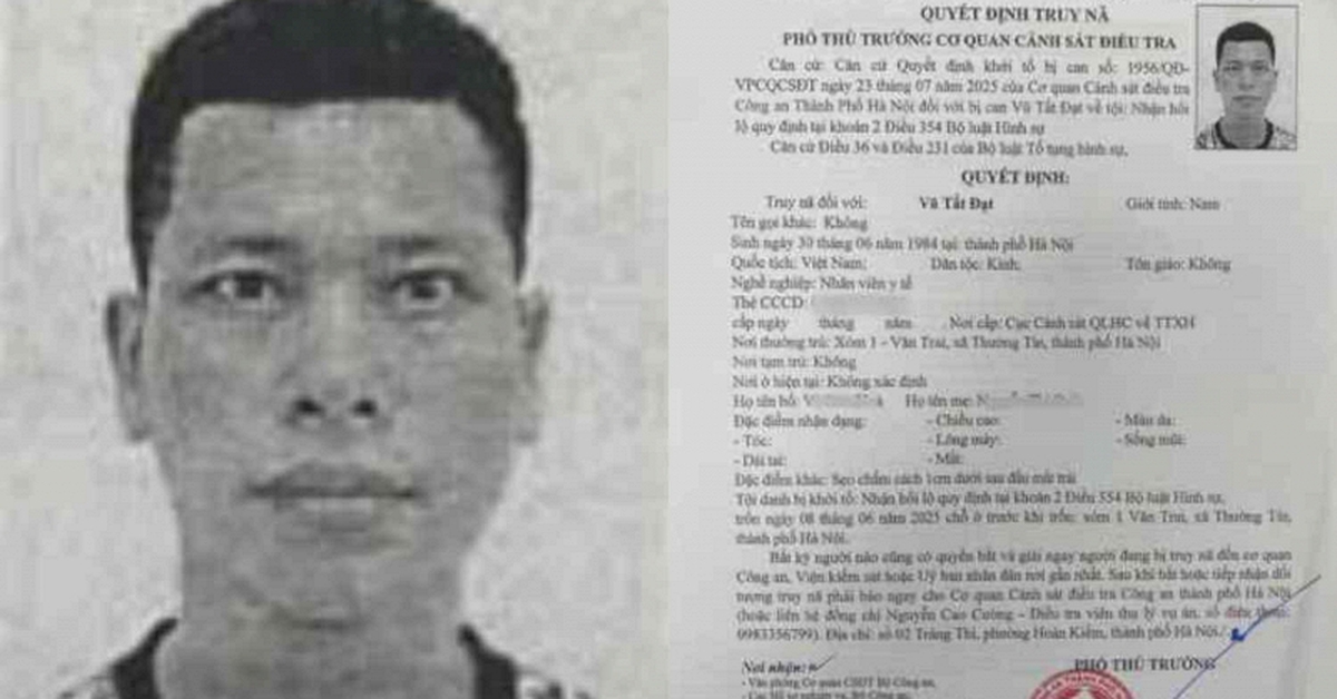 Quyết định truy nã nhân viên y tế Vũ Tất Đạt