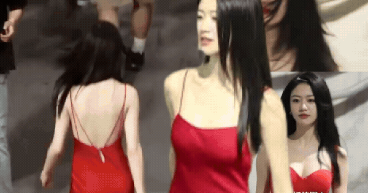 Mỹ nữ diện váy đỏ khoe lưng trần viral khắp xứ Trung: 1,4 tỷ dân khó ai làm lại