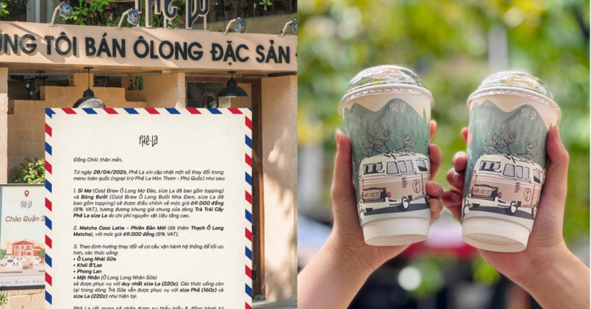 Phê La “khai tử” size nhỏ, giá chạm mốc 80.000/ ly khiến 3 triệu người tranh luận