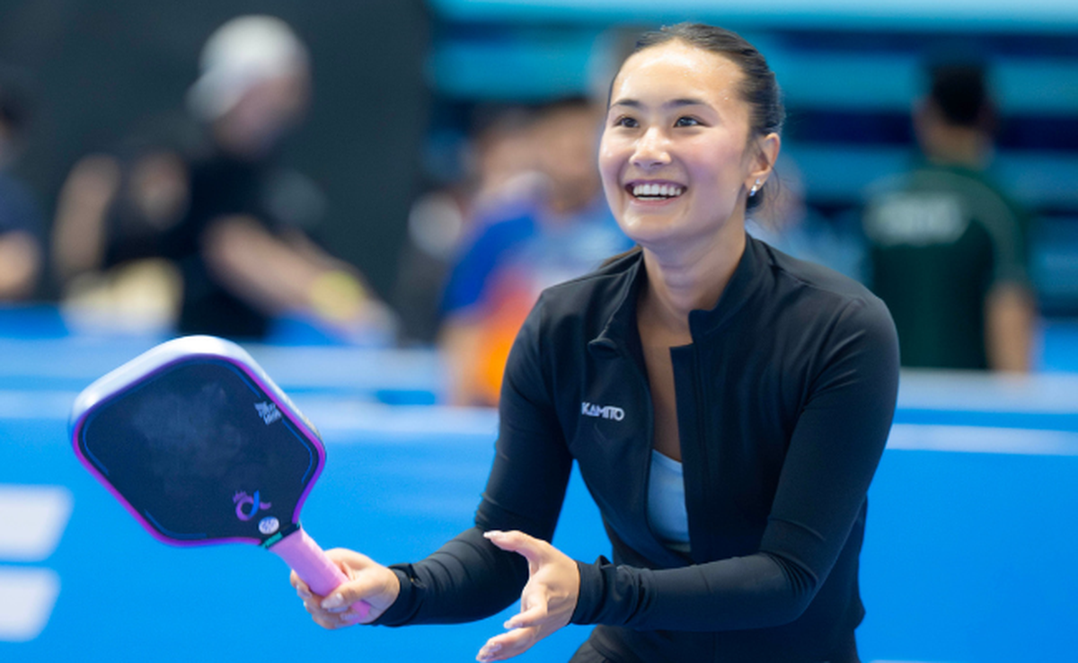 Nàng thơ pickleball Alix Trương khoe visual ngọt ngào nhưng bị cặp đôi Việt Nam loại thẳng ở PPA Asia 100