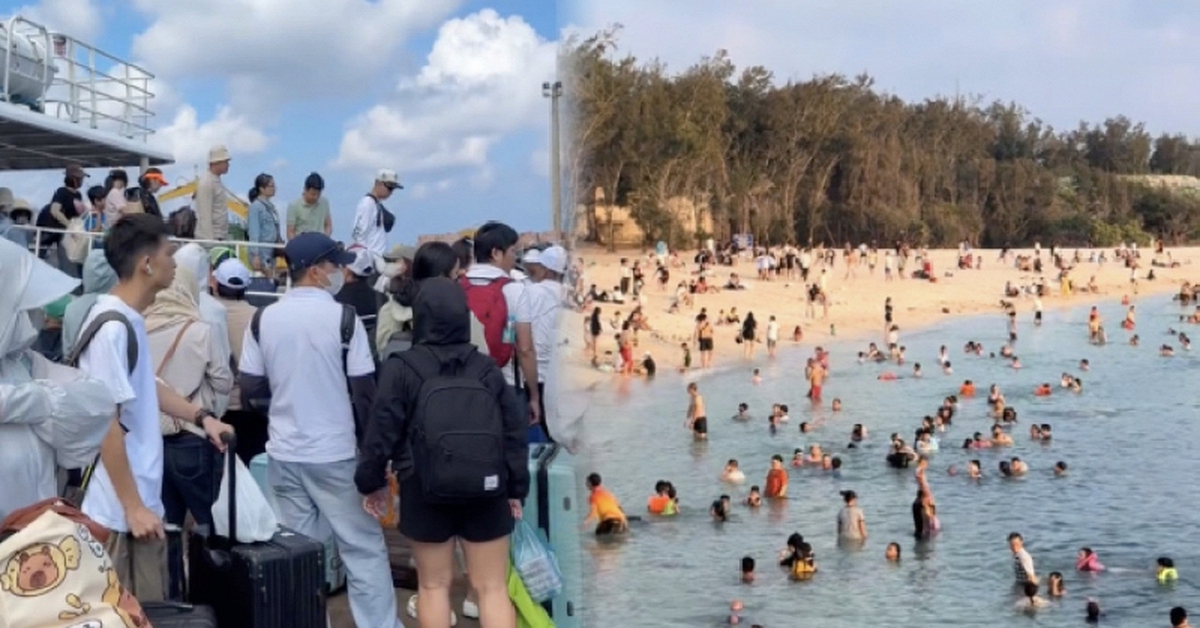 Phú Quý ngay lúc này: Cảng tàu đông nghịt, quán xá hết sạch, đảo nhỏ hoạt động hết công suất đón khách