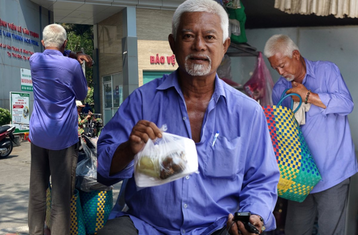Một ngày theo chân người đàn ông bán vé số vẫn đi phát cơm cho bệnh nhân nghèo: “Thấy mình, cô bác mừng lắm…”