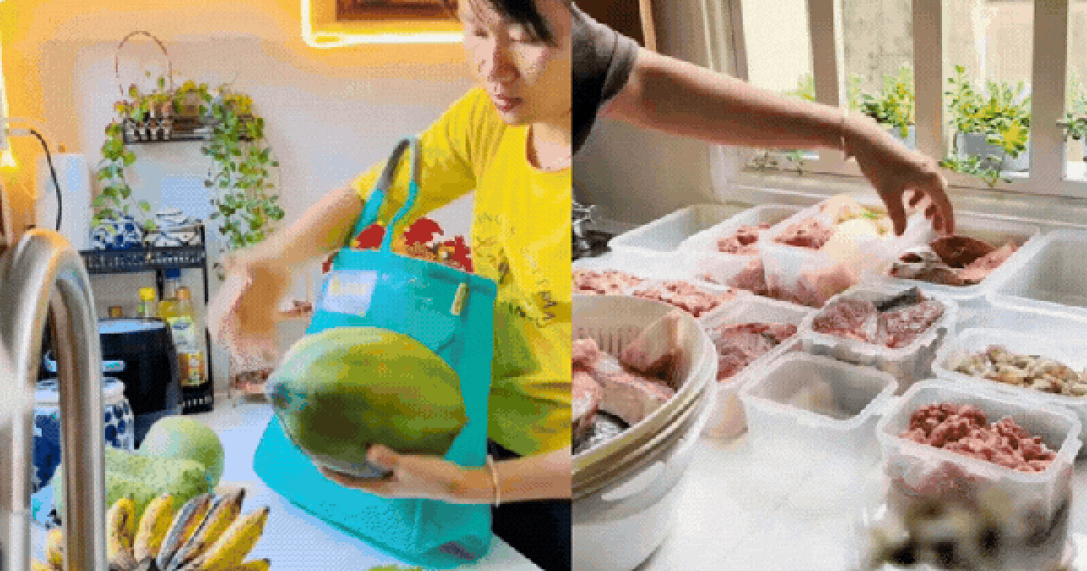 Đi chợ theo tuần, cấp đông thông minh: Cách người mẹ duy trì nấu cơm 3 bữa/ngày cho cả gia đình với 7 triệu/tháng