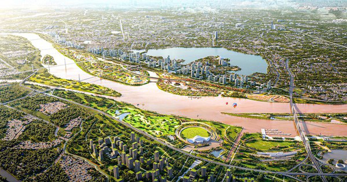 Sau gần 4 tháng khởi công, siêu dự án cảnh quan sông Hồng 855.000 tỷ đồng do Đại Quang Minh - Văn Phú - THACO - T&T - Hòa Phát đầu tư đang làm tới đâu?