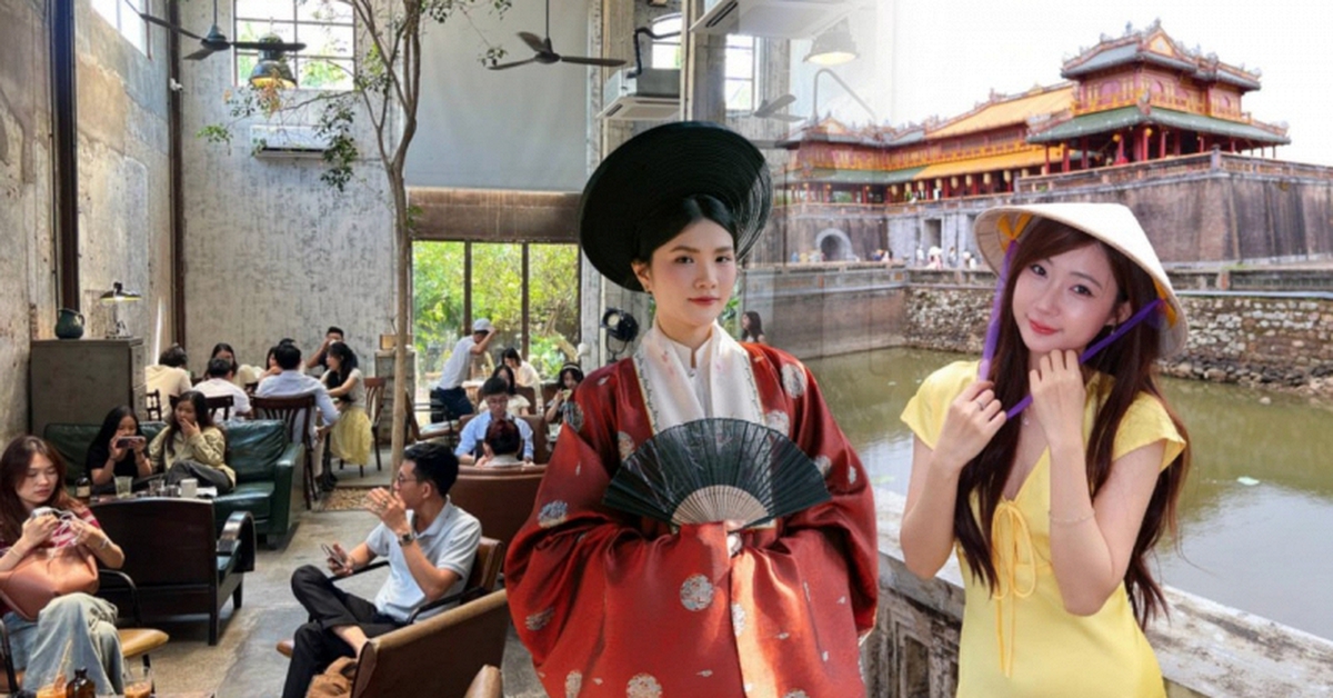 Huế ngày 1/5 mát mẻ: Đi 4 quán cà phê không còn chỗ chen, an ninh túc trực Hoàng thành vì khách đông