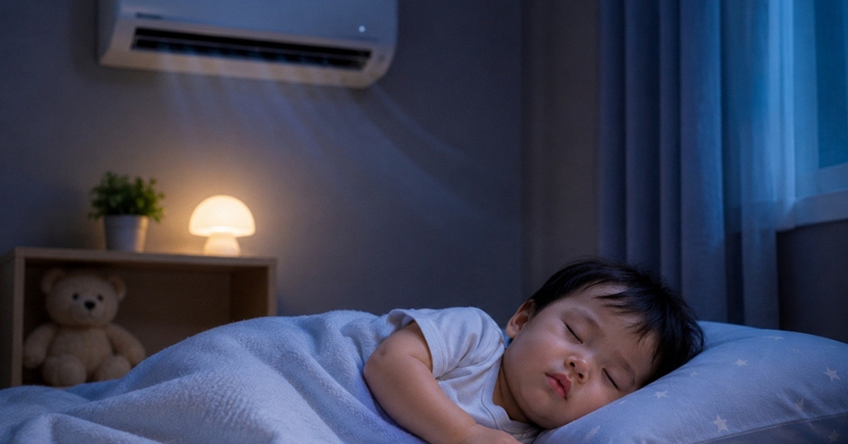 Lời khuyên dành cho các gia đình có trẻ nhỏ nằm điều hòa cả đêm